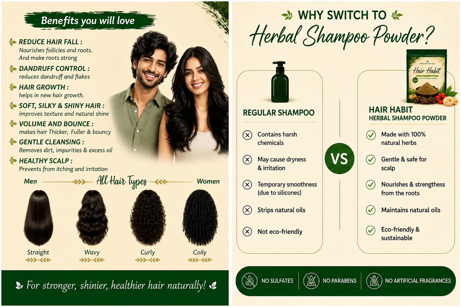 Why Switch to Herbal Shampoo Powder vs Regular Shampoo — benefits comparison