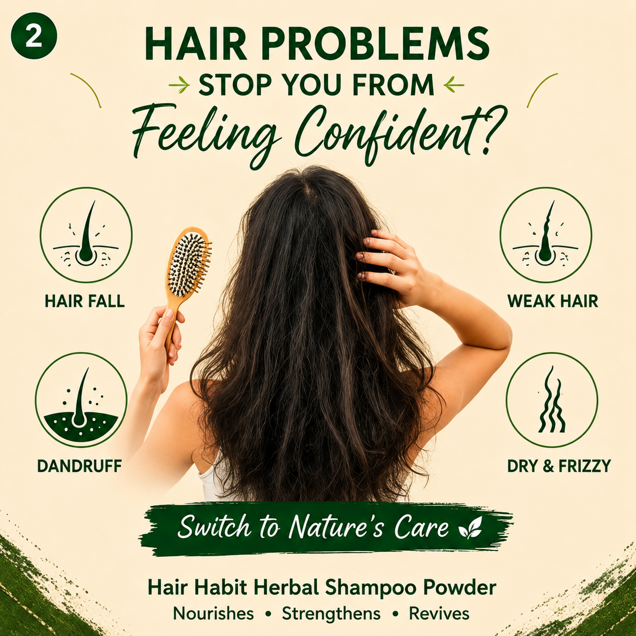 Hair Problems and Benefits — hair fall, dandruff, weak hair, dry and frizzy